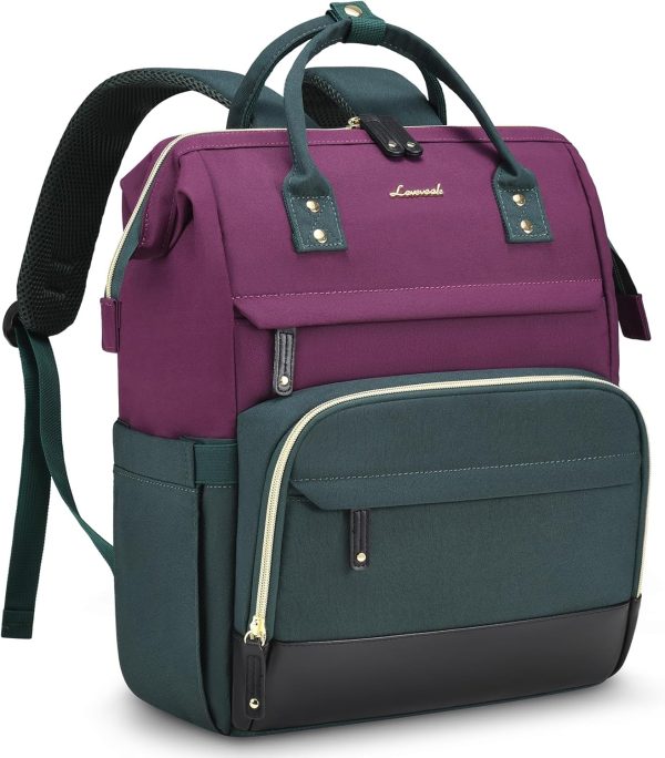 LOVEVOOK Laptop Backpack for Women, 15.6 Inch Work Business Backpacks Purse with USB Port, Large Capacity Nurse Bag College Bookbag for School, Waterproof Casual Daypack for Travel - Image 21