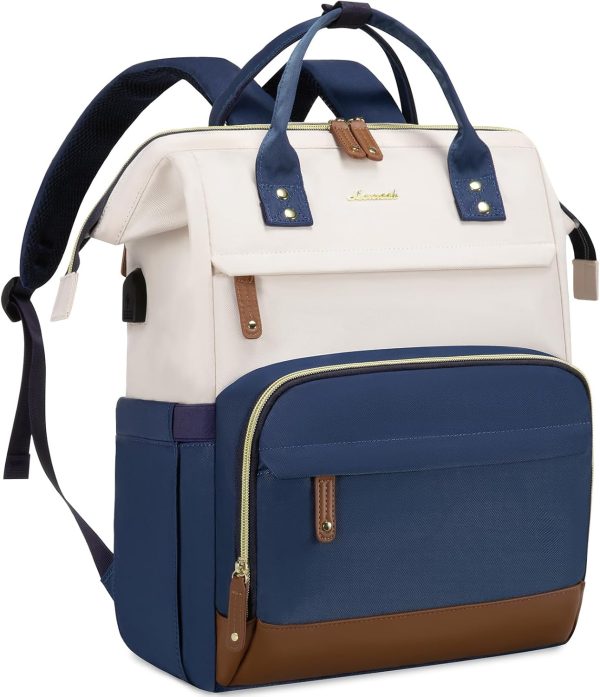 LOVEVOOK Laptop Backpack for Women, 15.6 Inch Work Business Backpacks Purse with USB Port, Large Capacity Nurse Bag College Bookbag for School, Waterproof Casual Daypack for Travel - Image 22