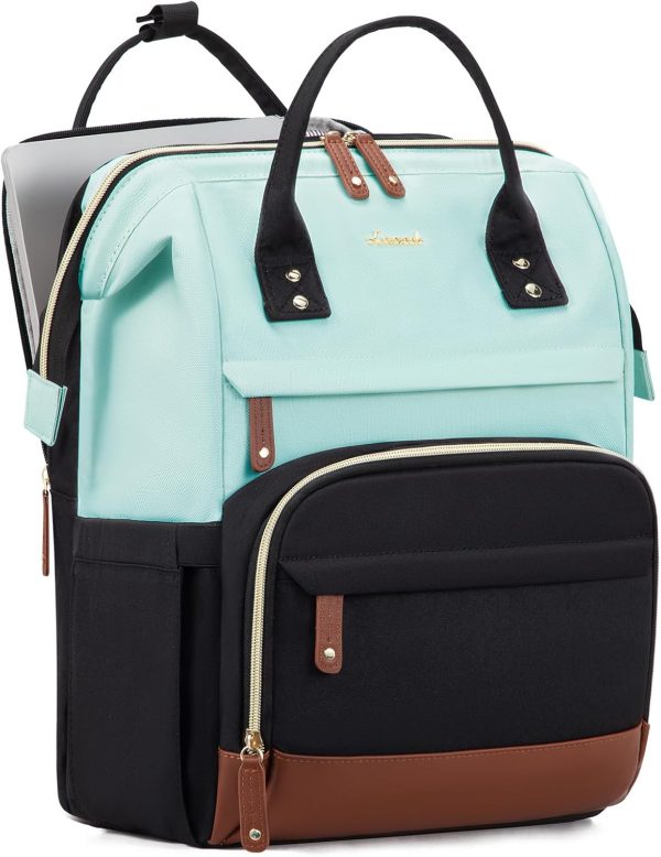 LOVEVOOK Laptop Backpack for Women, 15.6 Inch Work Business Backpacks Purse with USB Port, Large Capacity Nurse Bag College Bookbag for School, Waterproof Casual Daypack for Travel - Image 42