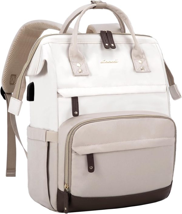 LOVEVOOK Laptop Backpack for Women, 15.6 Inch Work Business Backpacks Purse with USB Port, Large Capacity Nurse Bag College Bookbag for School, Waterproof Casual Daypack for Travel - Image 62