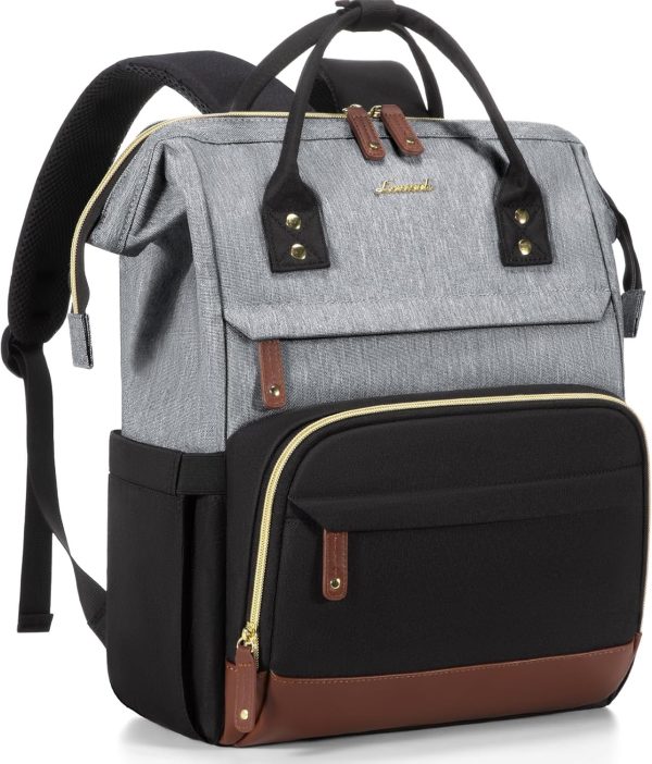 LOVEVOOK Laptop Backpack for Women, 15.6 Inch Work Business Backpacks Purse with USB Port, Large Capacity Nurse Bag College Bookbag for School, Waterproof Casual Daypack for Travel - Image 87
