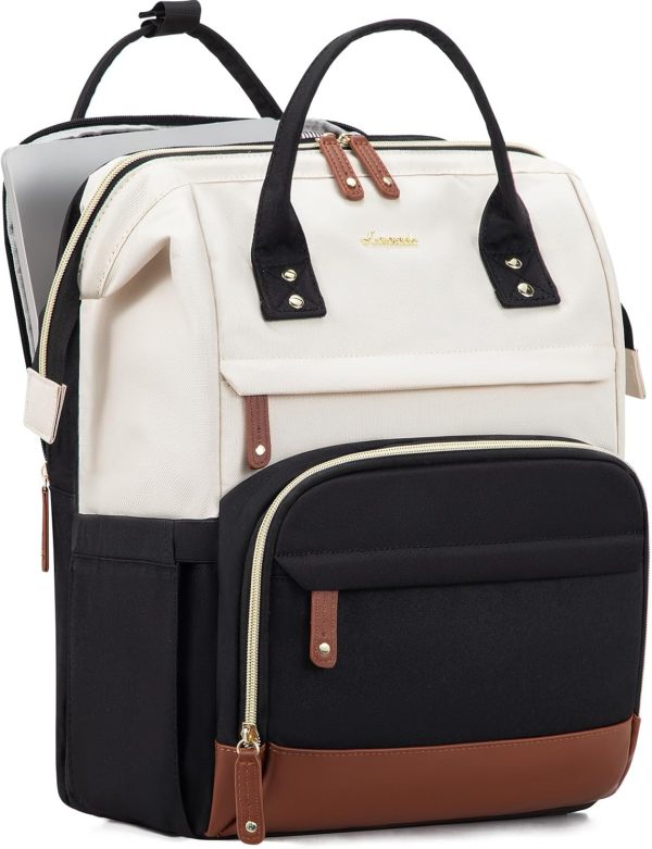 LOVEVOOK Laptop Backpack for Women, 15.6 Inch Work Business Backpacks Purse with USB Port, Large Capacity Nurse Bag College Bookbag for School, Waterproof Casual Daypack for Travel - Image 90