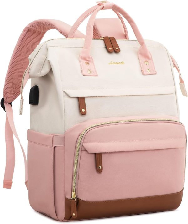 LOVEVOOK Laptop Backpack for Women, 15.6 Inch Work Business Backpacks Purse with USB Port, Large Capacity Nurse Bag College Bookbag for School, Waterproof Casual Daypack for Travel - Image 93