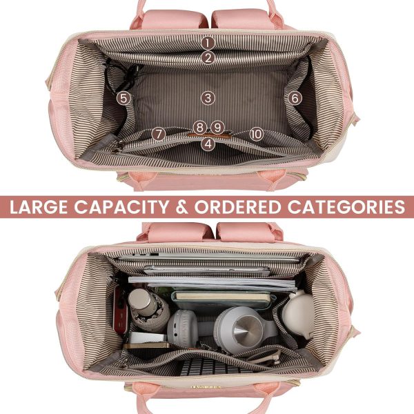 LOVEVOOK Laptop Backpack for Women, 15.6 Inch Work Business Backpacks Purse with USB Port, Large Capacity Nurse Bag College Bookbag for School, Waterproof Casual Daypack for Travel - Image 94