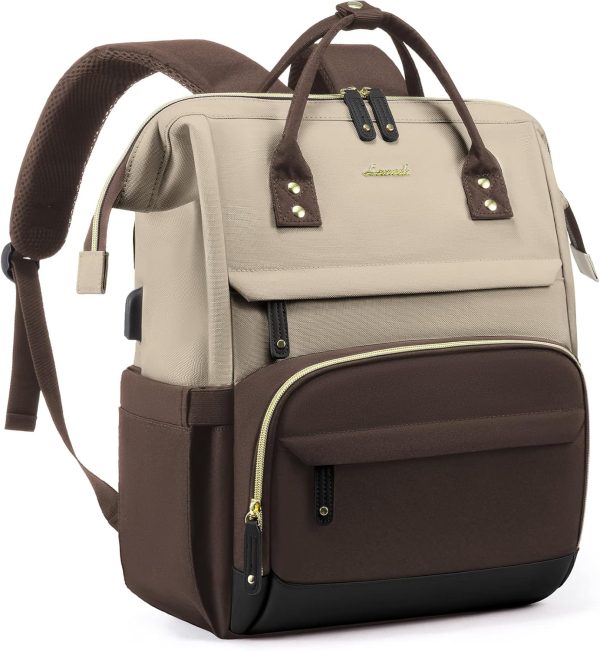 LOVEVOOK Laptop Backpack for Women, 15.6 Inch Work Business Backpacks Purse with USB Port, Large Capacity Nurse Bag College Bookbag for School, Waterproof Casual Daypack for Travel - Image 104