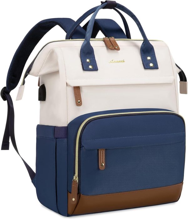 LOVEVOOK Laptop Backpack for Women, 15.6 Inch Work Business Backpacks Purse with USB Port, Large Capacity Nurse Bag College Bookbag for School, Waterproof Casual Daypack for Travel - Image 135