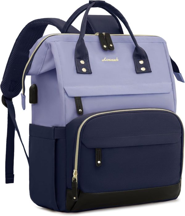 LOVEVOOK Laptop Backpack for Women, 15.6 Inch Work Business Backpacks Purse with USB Port, Large Capacity Nurse Bag College Bookbag for School, Waterproof Casual Daypack for Travel - Image 140
