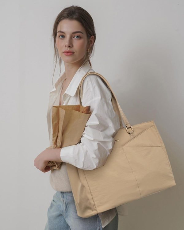 LOVEVOOK Laptop Tote Bag for Women 15.6 Inch Waterproof Leather Computer Bags Business Office Work Briefcase Black - Image 57