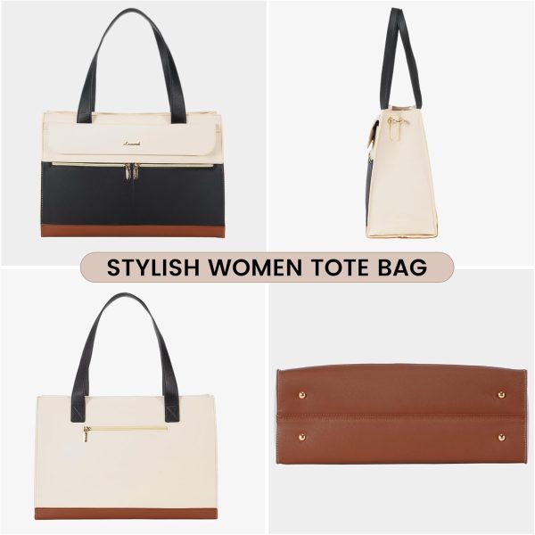 LOVEVOOK Laptop Bag for Women 15.6 Inch Tote Work Professional Leather Computer Briefcase Waterproof Handbag Shoulder Large Capacity Business Teacher Office Crossbody Purse - Image 36