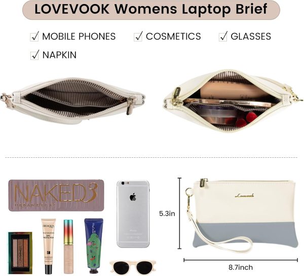 LOVEVOOK Laptop Bag for Women 15.6 Inch Tote Work Professional Leather Computer Briefcase Waterproof Handbag Shoulder Large Capacity Business Teacher Office Crossbody Purse - Image 43