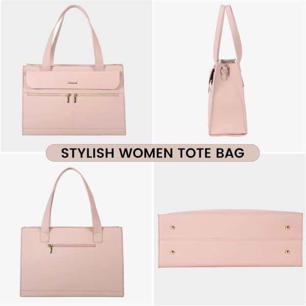 LOVEVOOK Laptop Bag for Women 15.6 Inch Tote Work Professional Leather Computer Briefcase Waterproof Handbag Shoulder Large Capacity Business Teacher Office Crossbody Purse - Image 59