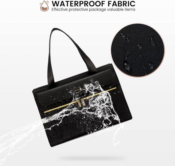 LOVEVOOK Laptop Bag for Women 15.6 Inch Tote Work Professional Leather Computer Briefcase Waterproof Handbag Shoulder Large Capacity Business Teacher Office Crossbody Purse - Image 128