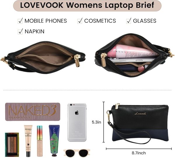 LOVEVOOK Laptop Bag for Women 15.6 Inch Tote Work Professional Leather Computer Briefcase Waterproof Handbag Shoulder Large Capacity Business Teacher Office Crossbody Purse - Image 137