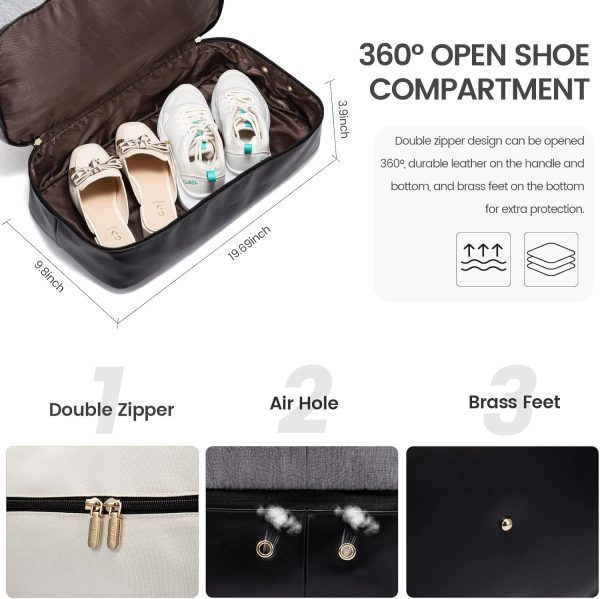 LOVEVOOK Weekender Bag, Large Travel Duffel Bag for Women with 2 Packing Cubes, Carry on Overnight Bag with Shoe Compartment, Mom Hospital Bags for Labor and Delivery - Image 56