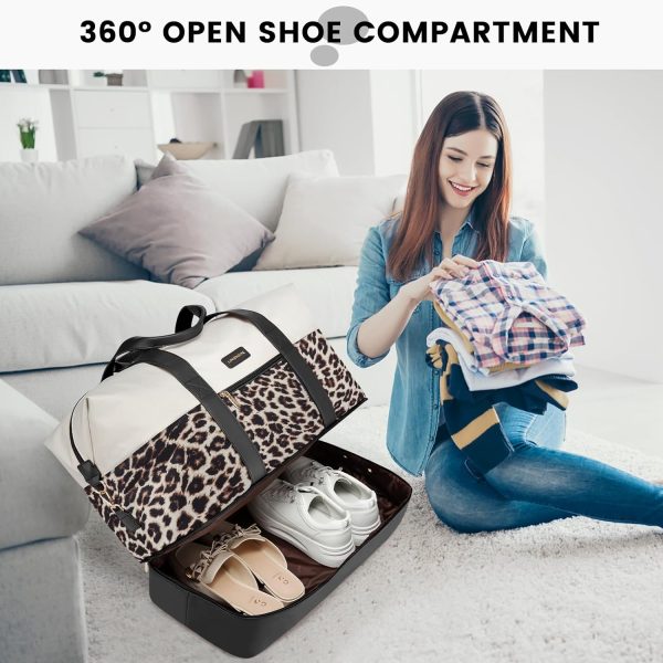 LOVEVOOK Weekender Bag, Large Travel Duffel Bag for Women with 2 Packing Cubes, Carry on Overnight Bag with Shoe Compartment, Mom Hospital Bags for Labor and Delivery - Image 65