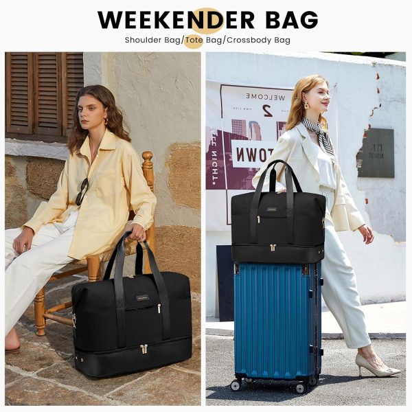 LOVEVOOK Weekender Bag, Large Travel Duffel Bag for Women with 2 Packing Cubes, Carry on Overnight Bag with Shoe Compartment, Mom Hospital Bags for Labor and Delivery - Image 69