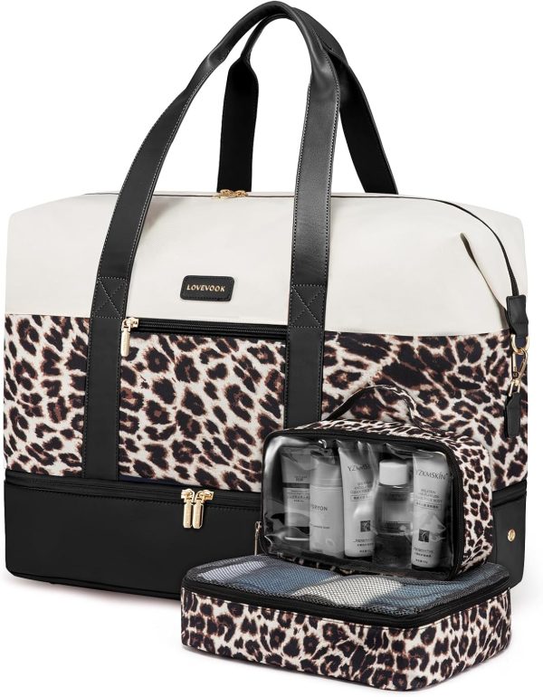 LOVEVOOK Weekender Bag, Large Travel Duffel Bag for Women with 2 Packing Cubes, Carry on Overnight Bag with Shoe Compartment, Mom Hospital Bags for Labor and Delivery - Image 73