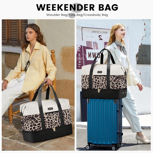 LOVEVOOK Weekender Bag, Large Travel Duffel Bag for Women with 2 Packing Cubes, Carry on Overnight Bag with Shoe Compartment, Mom Hospital Bags for Labor and Delivery - Image 75
