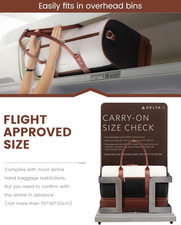 LOVEVOOK Weekender Bag, Large Travel Duffel Bag for Women with 2 Packing Cubes, Carry on Overnight Bag with Shoe Compartment, Mom Hospital Bags for Labor and Delivery - Image 88