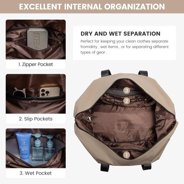 LOVEVOOK Weekender Bag, Large Travel Duffel Bag for Women with 2 Packing Cubes, Carry on Overnight Bag with Shoe Compartment, Mom Hospital Bags for Labor and Delivery - Image 94