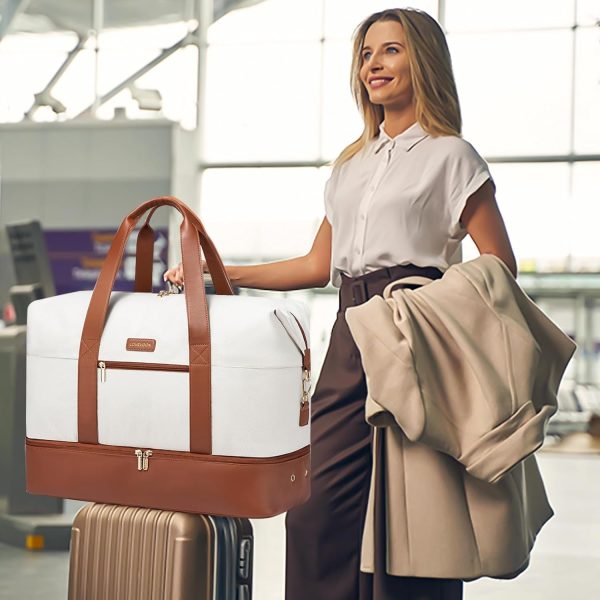 LOVEVOOK Weekender Bag, Large Travel Duffel Bag for Women with 2 Packing Cubes, Carry on Overnight Bag with Shoe Compartment, Mom Hospital Bags for Labor and Delivery - Image 125