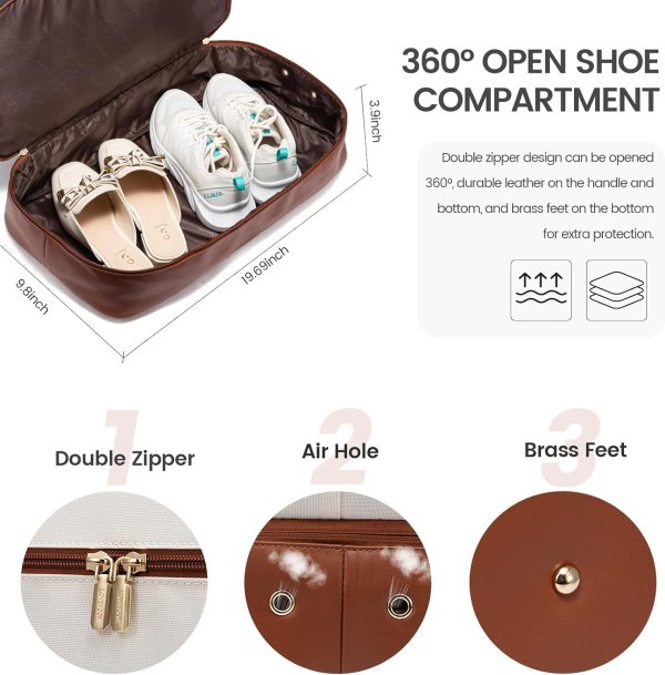 LOVEVOOK Weekender Bag, Large Travel Duffel Bag for Women with 2 Packing Cubes, Carry on Overnight Bag with Shoe Compartment, Mom Hospital Bags for Labor and Delivery - Image 127