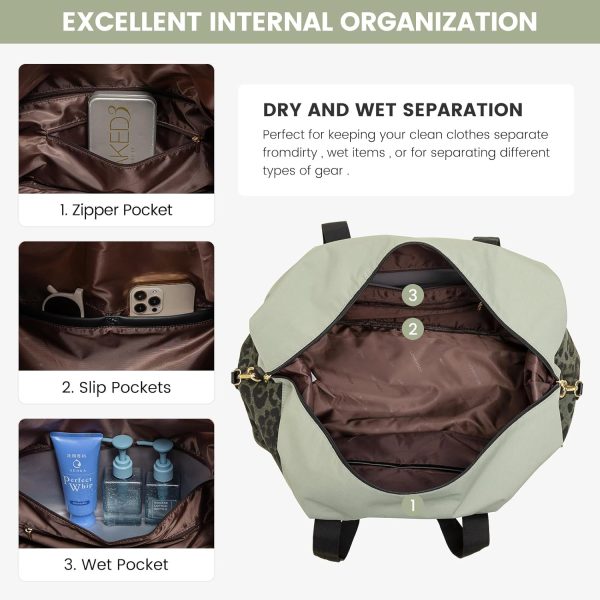 LOVEVOOK Weekender Bag, Large Travel Duffel Bag for Women with 2 Packing Cubes, Carry on Overnight Bag with Shoe Compartment, Mom Hospital Bags for Labor and Delivery - Image 144