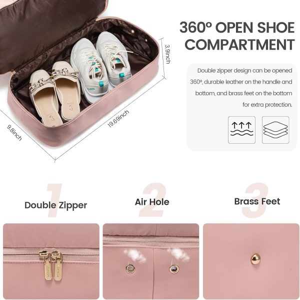 LOVEVOOK Weekender Bag, Large Travel Duffel Bag for Women with 2 Packing Cubes, Carry on Overnight Bag with Shoe Compartment, Mom Hospital Bags for Labor and Delivery - Image 153