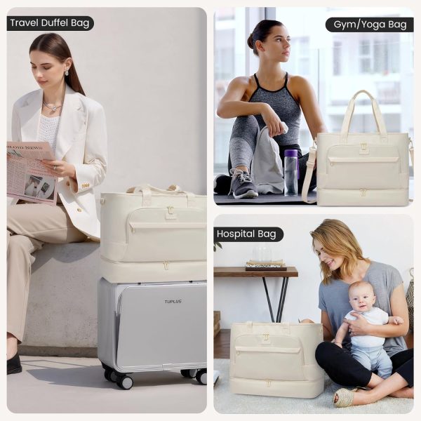 LOVEVOOK Weekender Bags for Women Travel, Large Personal Item Travel Overnight Bag, Carry on Duffle Bags with Shoe Compartment, Toiletry Bag, Wet Pocket, for Airplane, Hospital Labor Delivery - Image 13