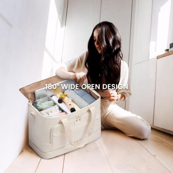 LOVEVOOK Weekender Bags for Women Travel, Large Personal Item Travel Overnight Bag, Carry on Duffle Bags with Shoe Compartment, Toiletry Bag, Wet Pocket, for Airplane, Hospital Labor Delivery - Image 15