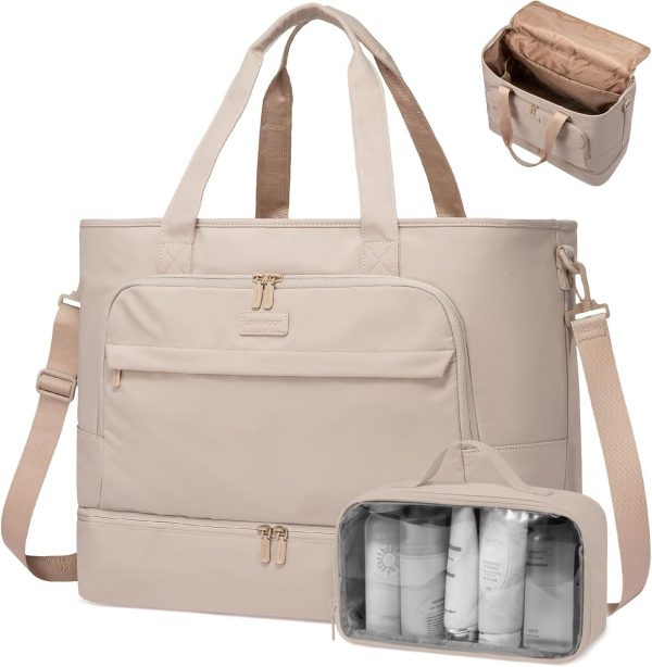 LOVEVOOK Weekender Bags for Women Travel, Large Personal Item Travel Overnight Bag, Carry on Duffle Bags with Shoe Compartment, Toiletry Bag, Wet Pocket, for Airplane, Hospital Labor Delivery - Image 17