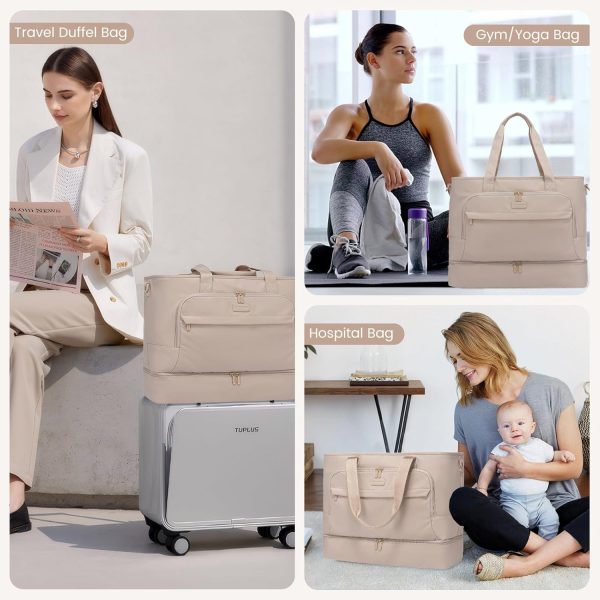 LOVEVOOK Weekender Bags for Women Travel, Large Personal Item Travel Overnight Bag, Carry on Duffle Bags with Shoe Compartment, Toiletry Bag, Wet Pocket, for Airplane, Hospital Labor Delivery - Image 21