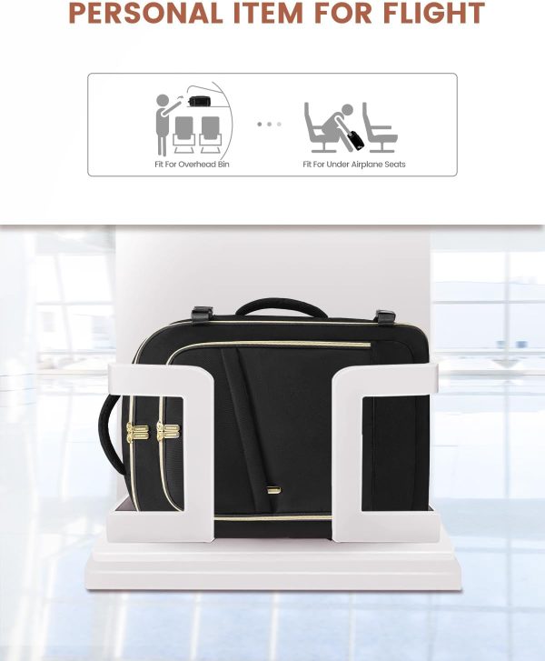 LOVEVOOK Travel Backpack for Women, 40L Carry On Backpack Flight Approved, Large Personal Item Bag Fits 17 inch Laptop, TSA Approved Luggage with 3 Packing Cubes,Waterproof Weekender Gym Daypack - Image 90