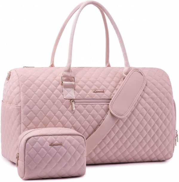 LOVEVOOK Travel Duffle Bag, Weekender Bag for Women with Toiletry Bag, Carry on Overnight Bag with Shoe Compartment, Gym Duffel Bag with Wet Pocket, Mommy Hospital Bags for Labor and Delivery - Image 34