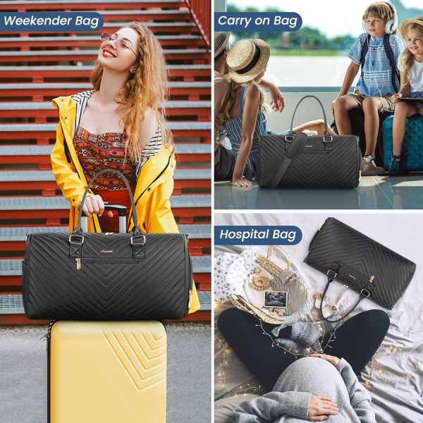 LOVEVOOK Travel Duffle Bag, Weekender Bag for Women with Toiletry Bag, Carry on Overnight Bag with Shoe Compartment, Gym Duffel Bag with Wet Pocket, Mommy Hospital Bags for Labor and Delivery - Image 59