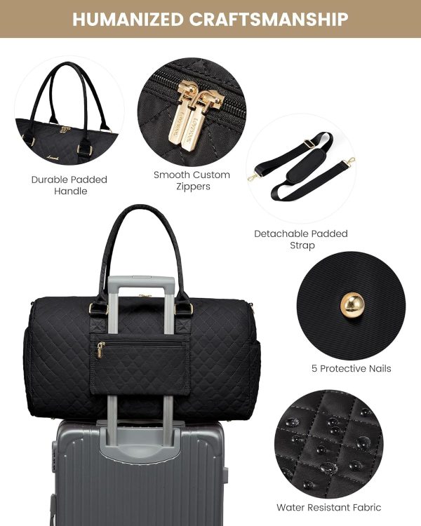 LOVEVOOK Travel Duffle Bag, Weekender Bag for Women with Toiletry Bag, Carry on Overnight Bag with Shoe Compartment, Gym Duffel Bag with Wet Pocket, Mommy Hospital Bags for Labor and Delivery - Image 66