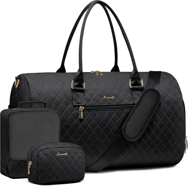 LOVEVOOK Travel Duffle Bag, Weekender Bag for Women with Toiletry Bag, Carry on Overnight Bag with Shoe Compartment, Gym Duffel Bag with Wet Pocket, Mommy Hospital Bags for Labor and Delivery - Image 82