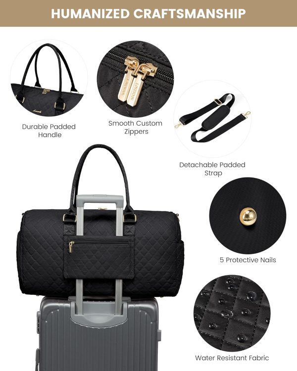 LOVEVOOK Travel Duffle Bag, Weekender Bag for Women with Toiletry Bag, Carry on Overnight Bag with Shoe Compartment, Gym Duffel Bag with Wet Pocket, Mommy Hospital Bags for Labor and Delivery - Image 88