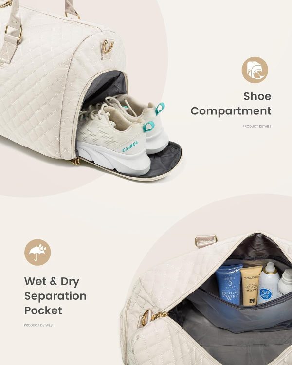 LOVEVOOK Travel Duffle Bag, Weekender Bag for Women with Toiletry Bag, Carry on Overnight Bag with Shoe Compartment, Gym Duffel Bag with Wet Pocket, Mommy Hospital Bags for Labor and Delivery - Image 108