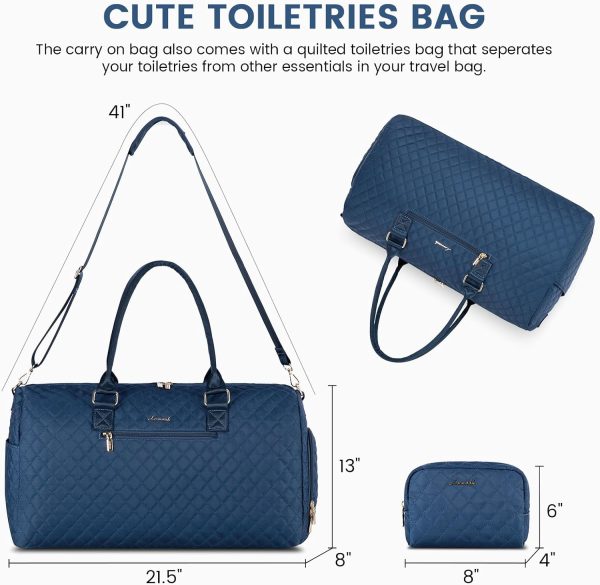 LOVEVOOK Travel Duffle Bag, Weekender Bag for Women with Toiletry Bag, Carry on Overnight Bag with Shoe Compartment, Gym Duffel Bag with Wet Pocket, Mommy Hospital Bags for Labor and Delivery - Image 114