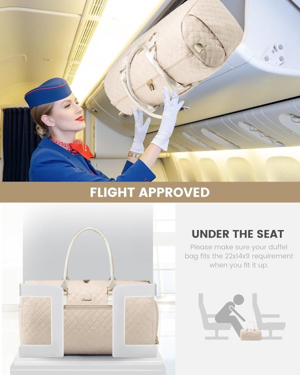 LOVEVOOK Travel Duffle Bag, Weekender Bag for Women with Toiletry Bag, Carry on Overnight Bag with Shoe Compartment, Gym Duffel Bag with Wet Pocket, Mommy Hospital Bags for Labor and Delivery - Image 135