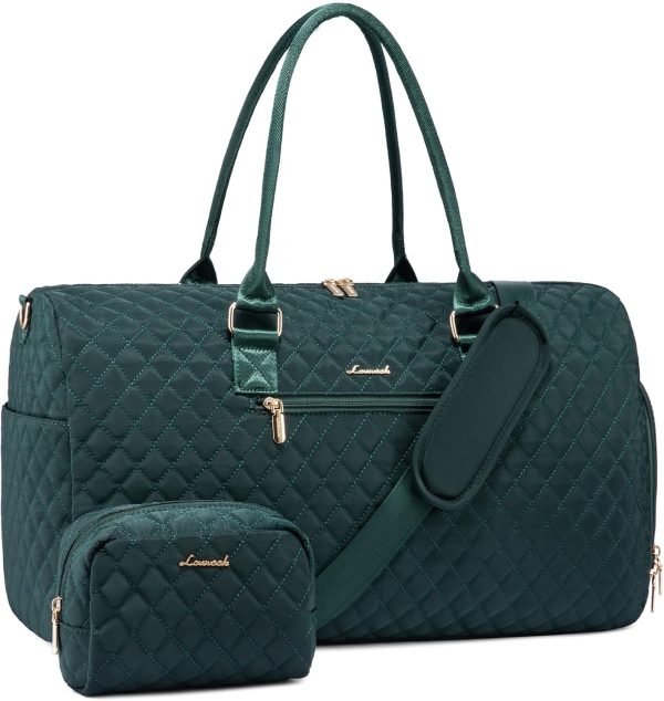 LOVEVOOK Travel Duffle Bag, Weekender Bag for Women with Toiletry Bag, Carry on Overnight Bag with Shoe Compartment, Gym Duffel Bag with Wet Pocket, Mommy Hospital Bags for Labor and Delivery - Image 141