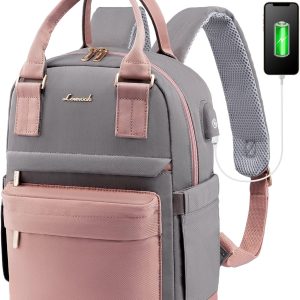 LOVEVOOK Mini Backpack for Women Stylish Waterproof Backpack Purse with USB Port, Cute Bookbag for College School Travel