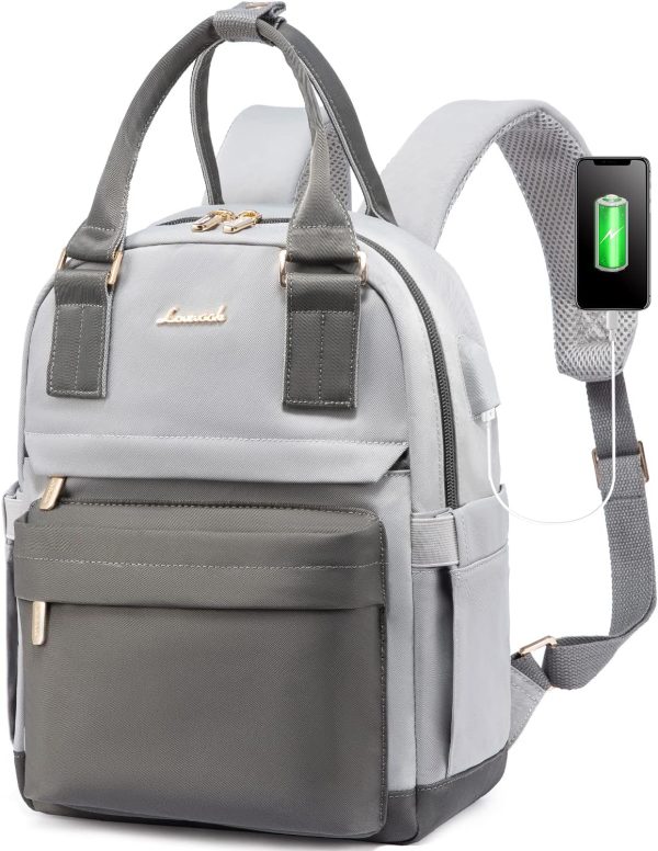 LOVEVOOK Mini Backpack for Women Stylish Waterproof Backpack Purse with USB Port, Cute Bookbag for College School Travel - Image 7