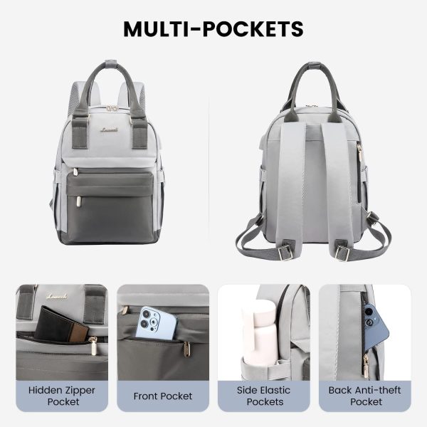 LOVEVOOK Mini Backpack for Women Stylish Waterproof Backpack Purse with USB Port, Cute Bookbag for College School Travel - Image 8