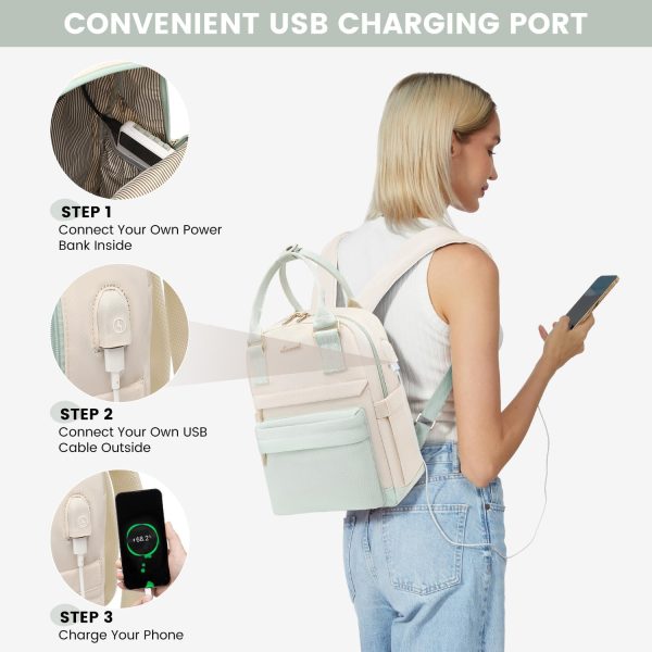 LOVEVOOK Mini Backpack for Women Stylish Waterproof Backpack Purse with USB Port, Cute Bookbag for College School Travel - Image 17