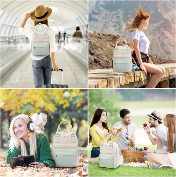 LOVEVOOK Mini Backpack for Women Stylish Waterproof Backpack Purse with USB Port, Cute Bookbag for College School Travel - Image 18