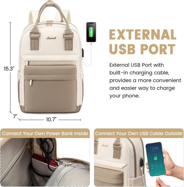 LOVEVOOK Mini Backpack for Women Stylish Waterproof Backpack Purse with USB Port, Cute Bookbag for College School Travel - Image 23