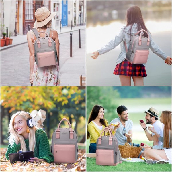LOVEVOOK Mini Backpack for Women Stylish Waterproof Backpack Purse with USB Port, Cute Bookbag for College School Travel - Image 35