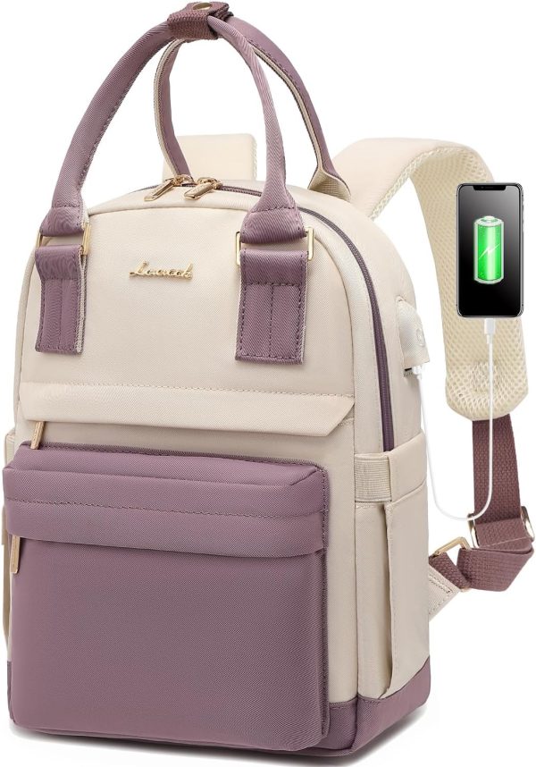 LOVEVOOK Mini Backpack for Women Stylish Waterproof Backpack Purse with USB Port, Cute Bookbag for College School Travel - Image 41